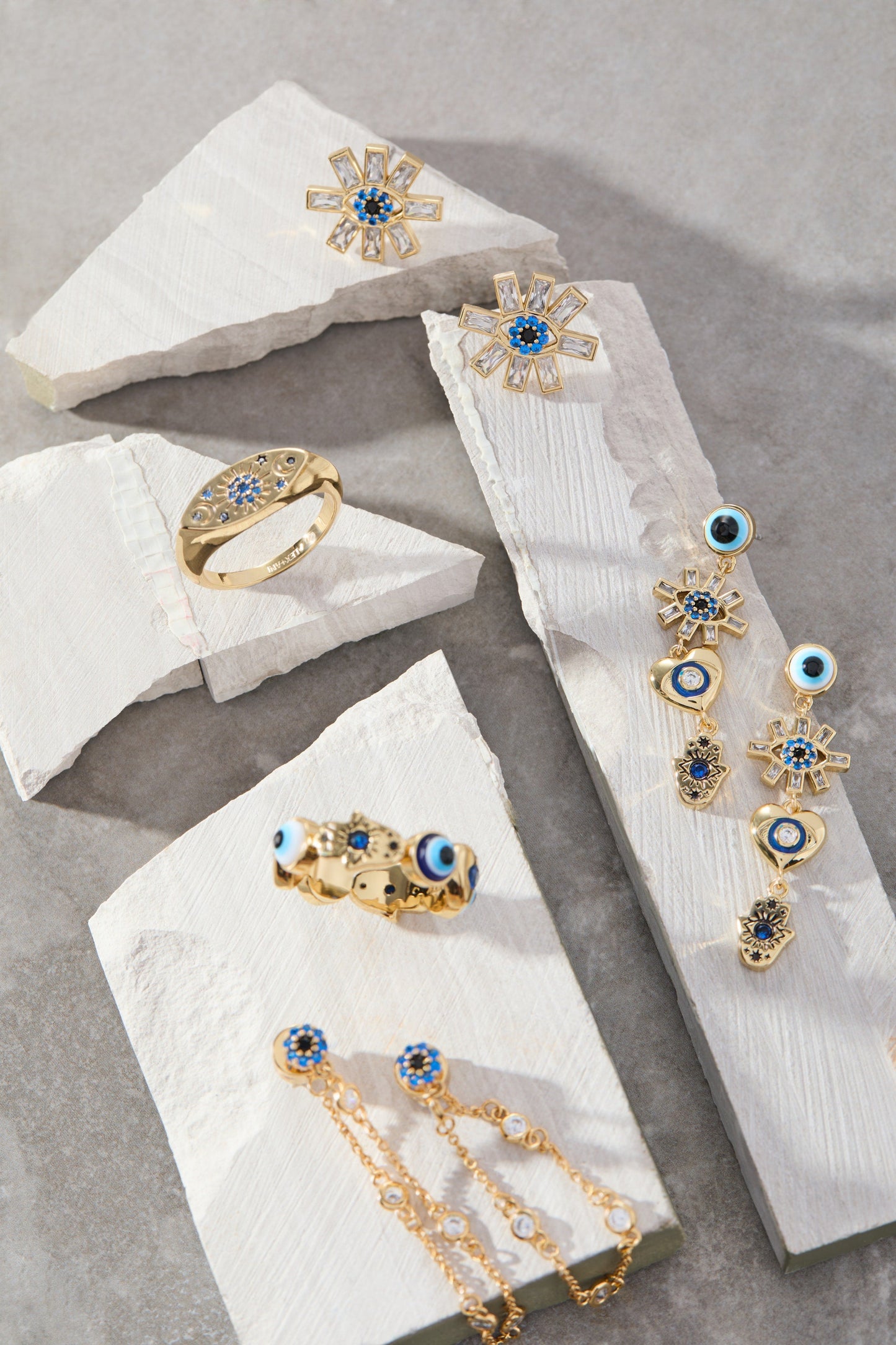SOM - Evil Eye Band Ring Gold