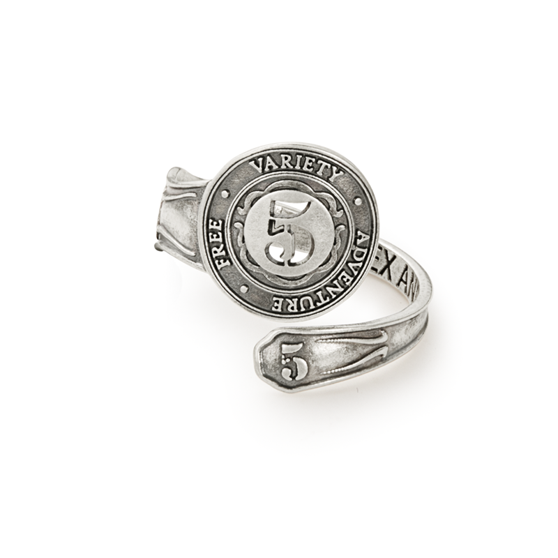 Number 5 Spoon Ring - Alex and Ani Sterling Silver