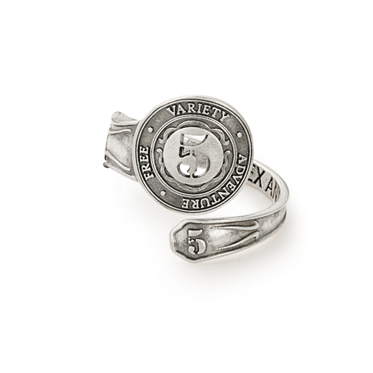 Number 5 Spoon Ring - Alex and Ani Sterling Silver