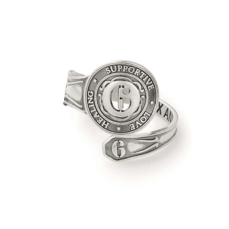 Number 6 Spoon Ring - Alex and Ani Sterling Silver