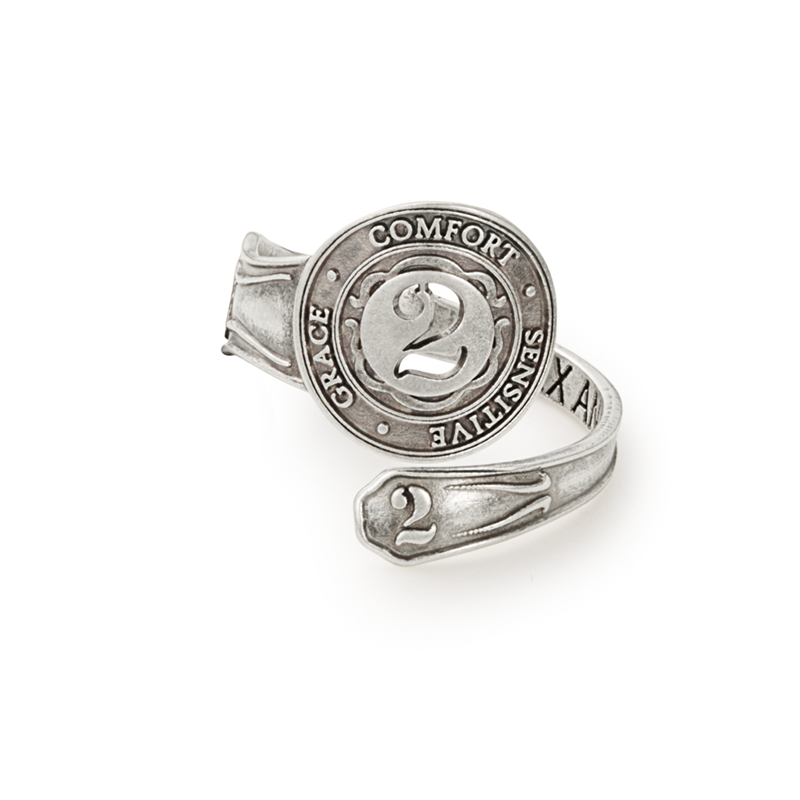Number 2 Spoon Ring - Alex and Ani Sterling Silver