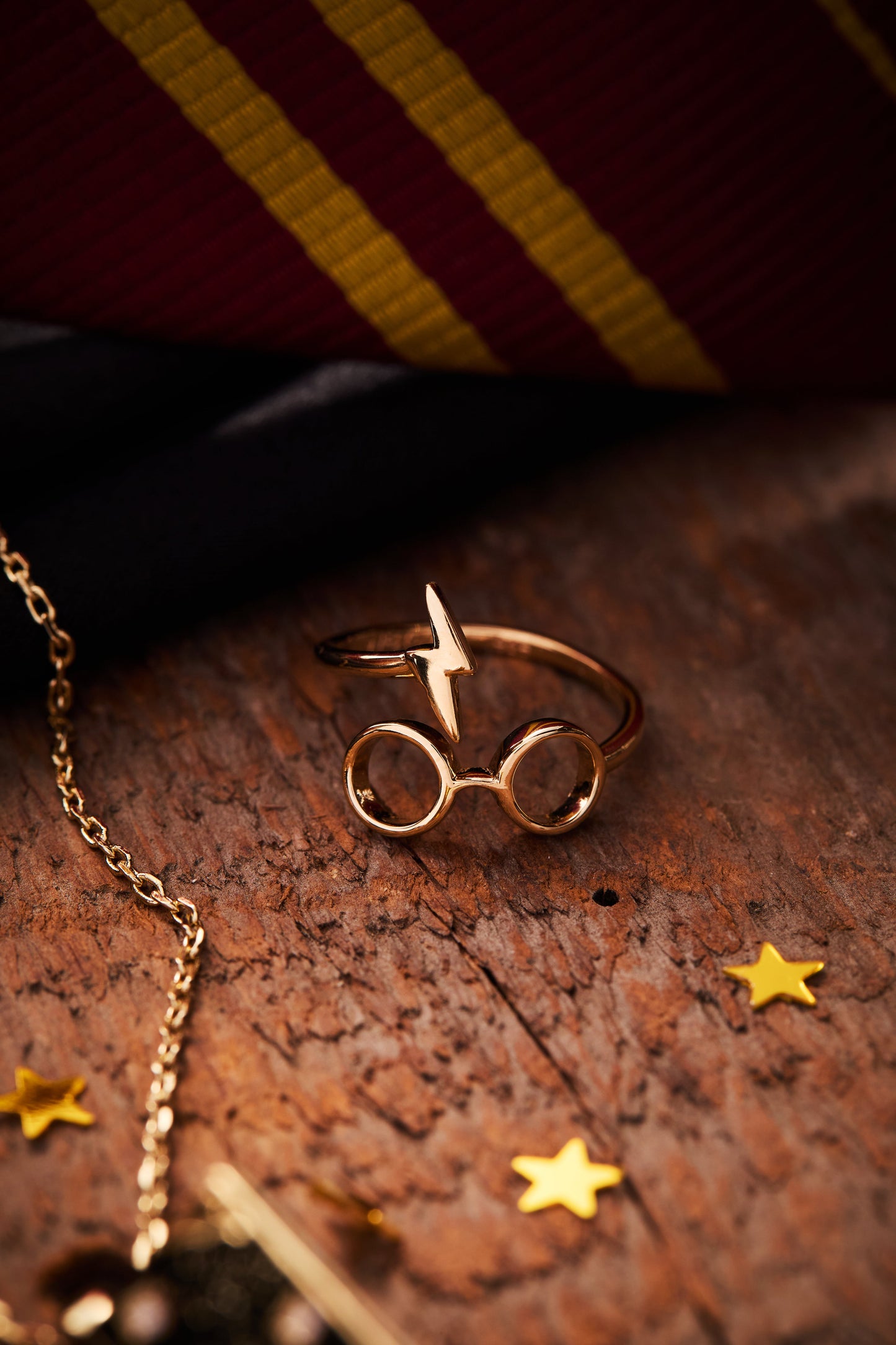 Harry Potter™ Glasses + Scar Ring Wrap - Alex and Ani 14kt Gold Over Sterling Silver