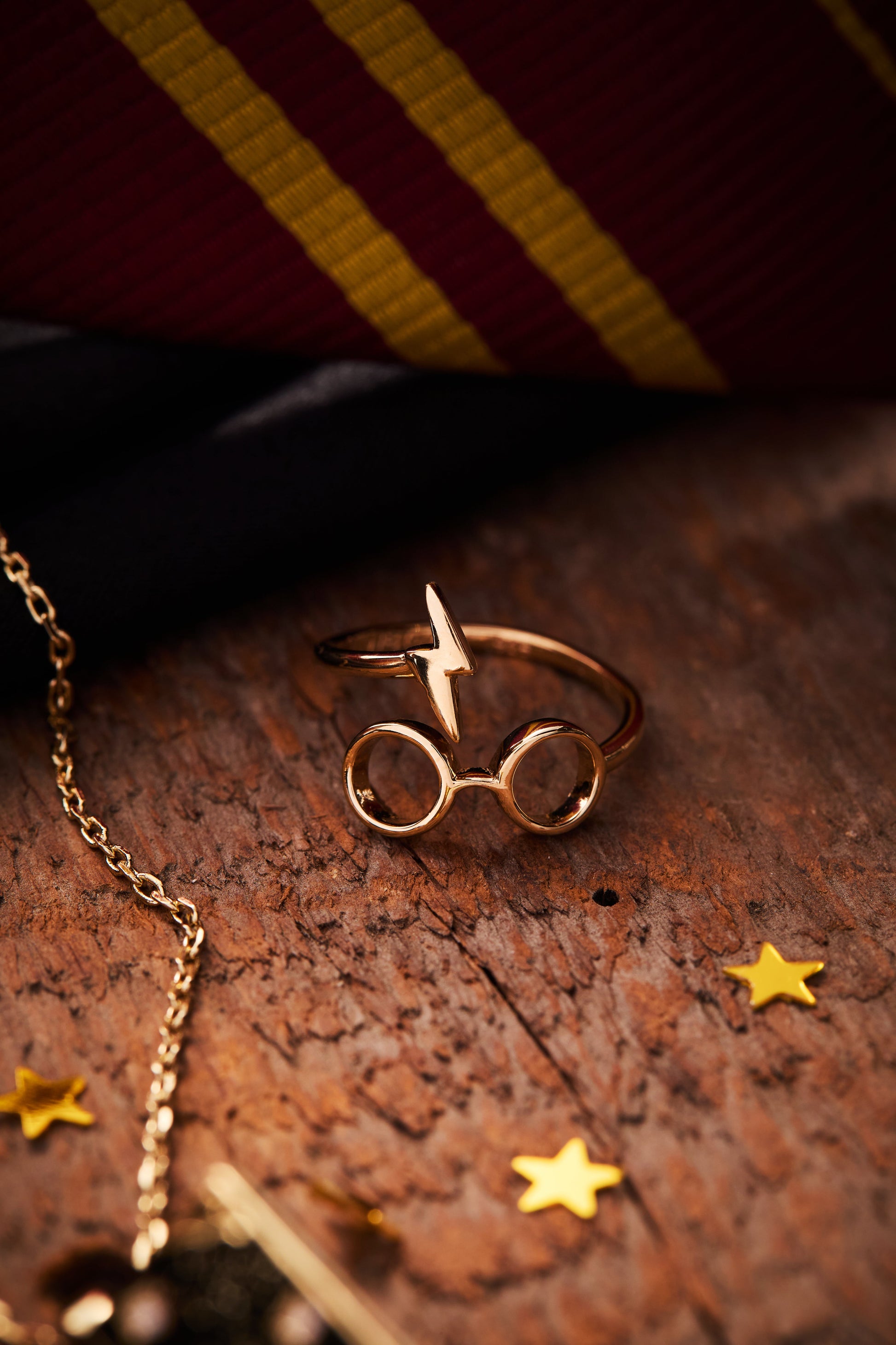Harry Potter™ Glasses + Scar Ring Wrap - Alex and Ani 14kt Gold Over Sterling Silver