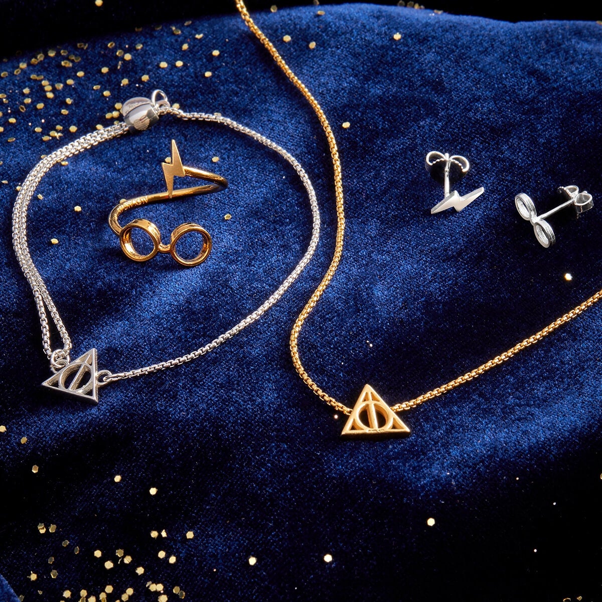 Harry Potter™ Glasses + Scar Ring Wrap - Alex and Ani 14kt Gold Over Sterling Silver