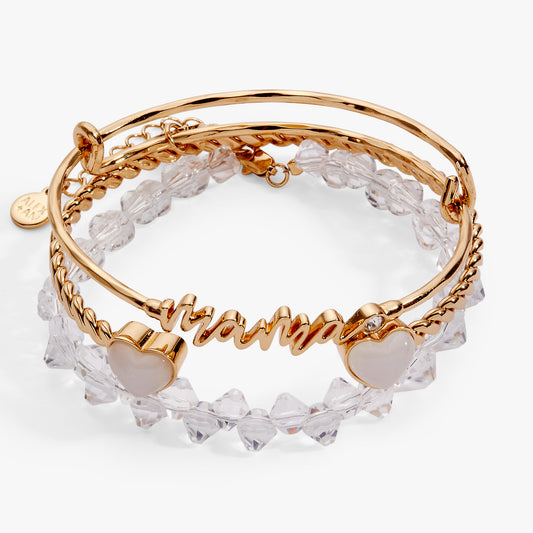 Mama Bangle Set of 3 Gold