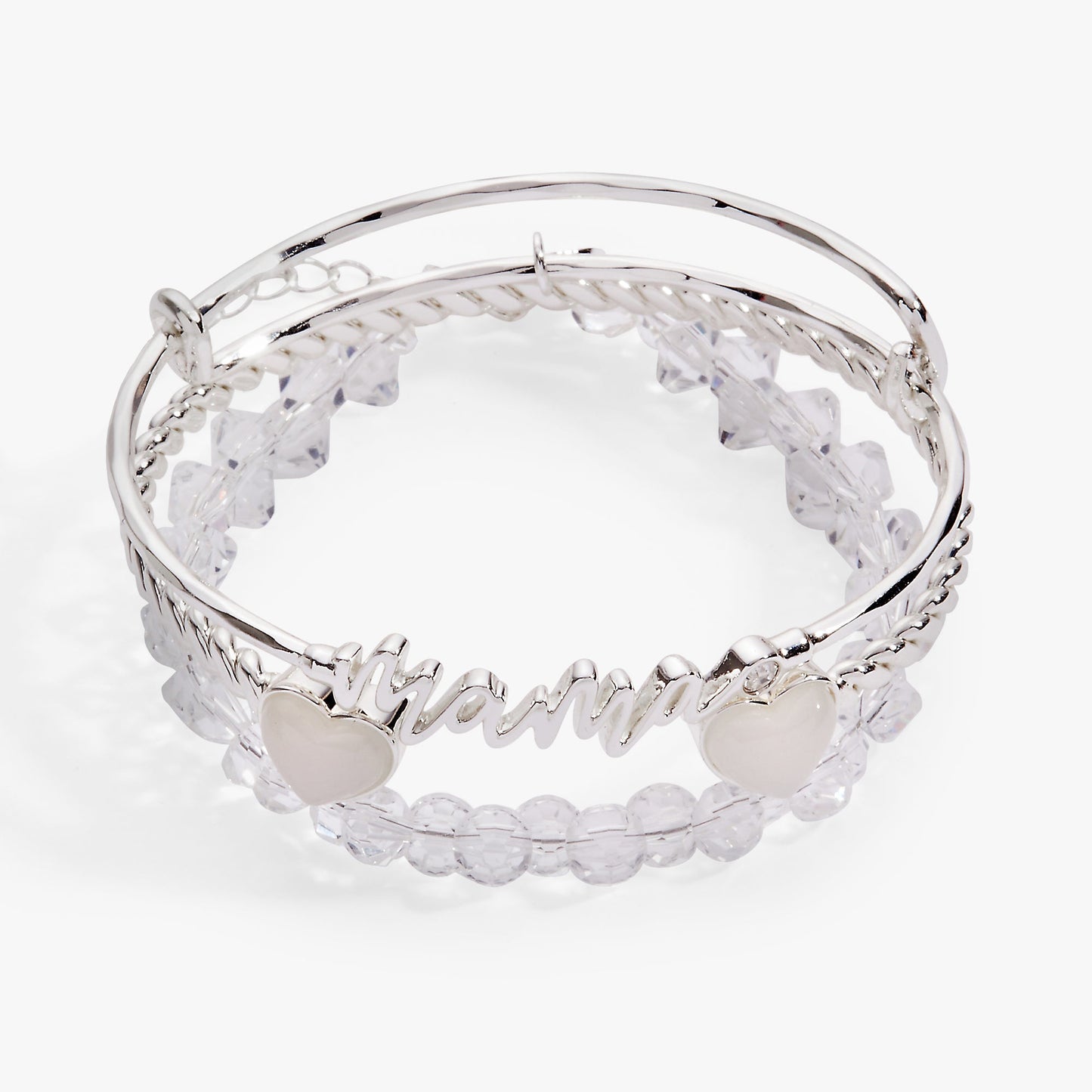 Mama Bangle Set of 3 Silver