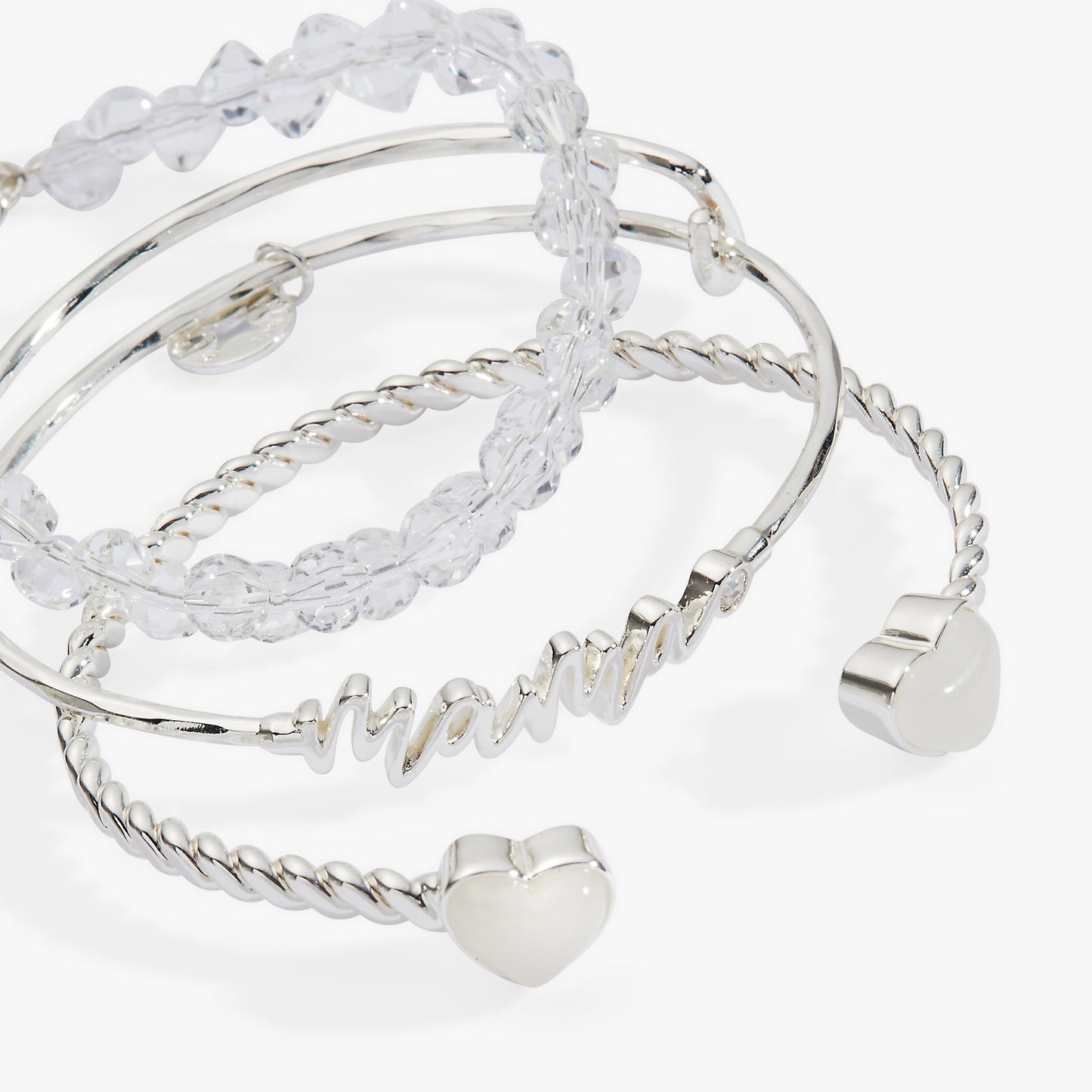 Mama Bangle Set of 3 Silver