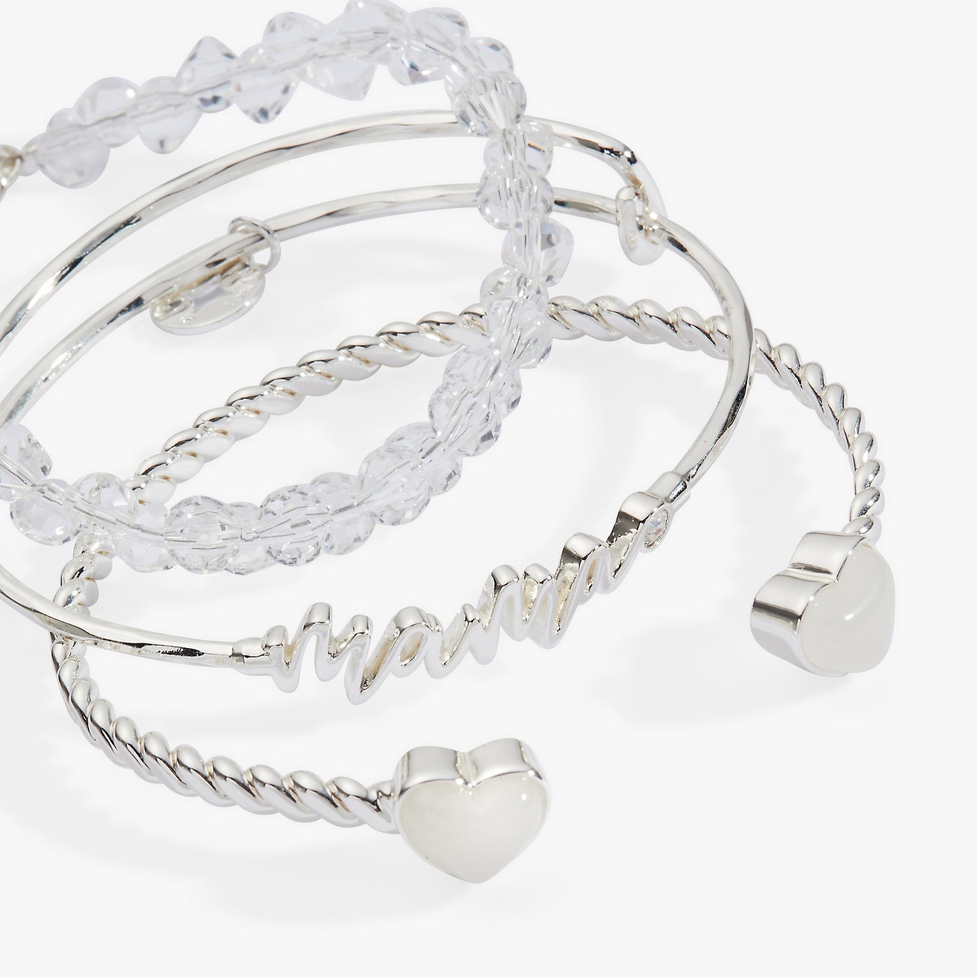 Mama Bangle Set of 3 Silver