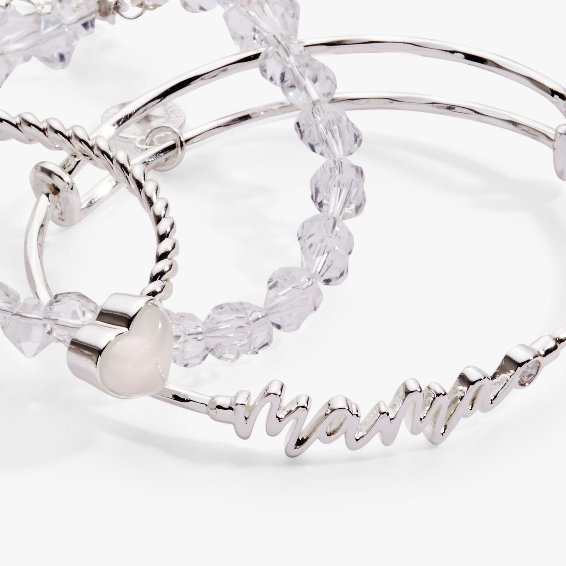 Mama Bangle Set of 3 Silver