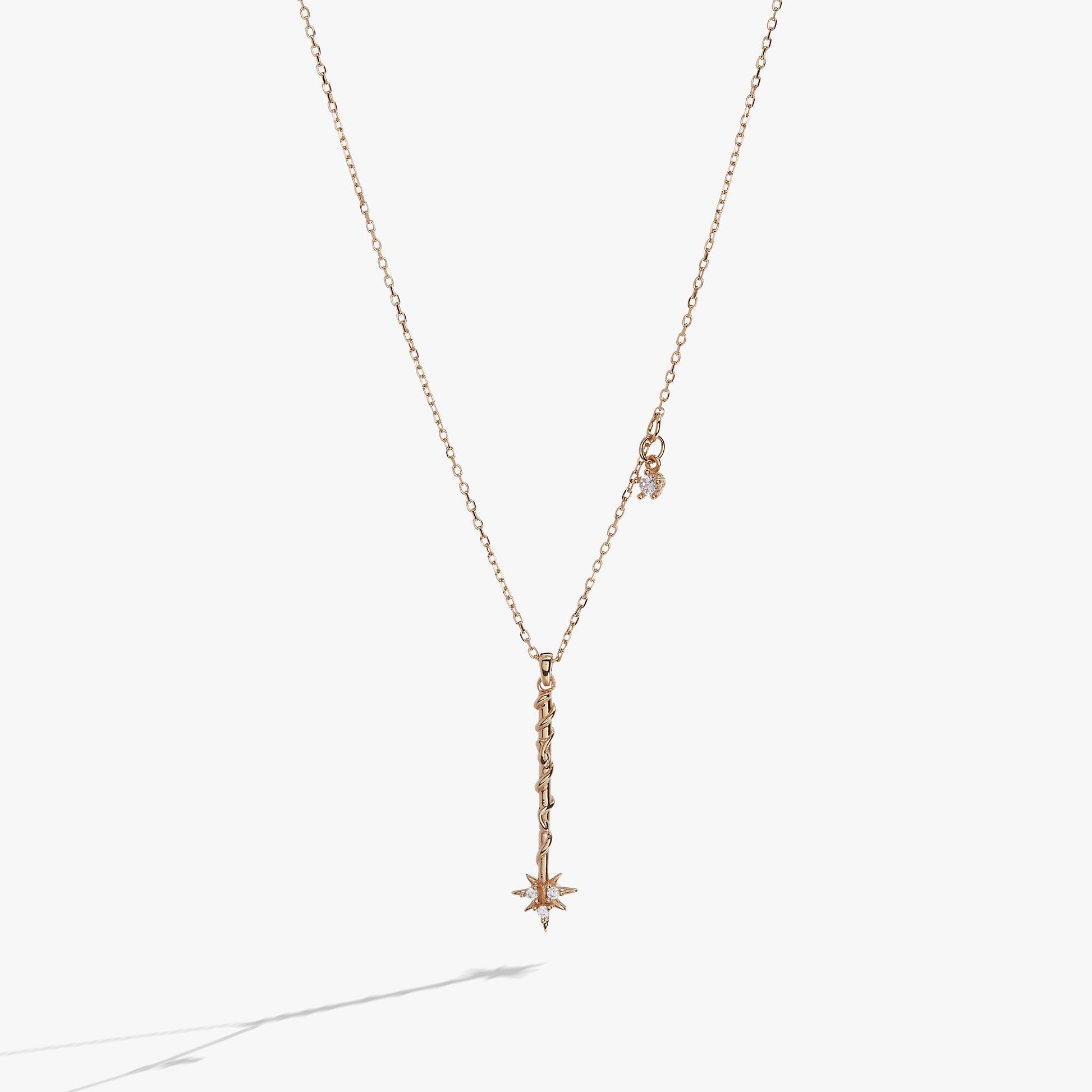 Harry Potter Hermione Wand Necklace 14kt Gold Over Sterling Silver