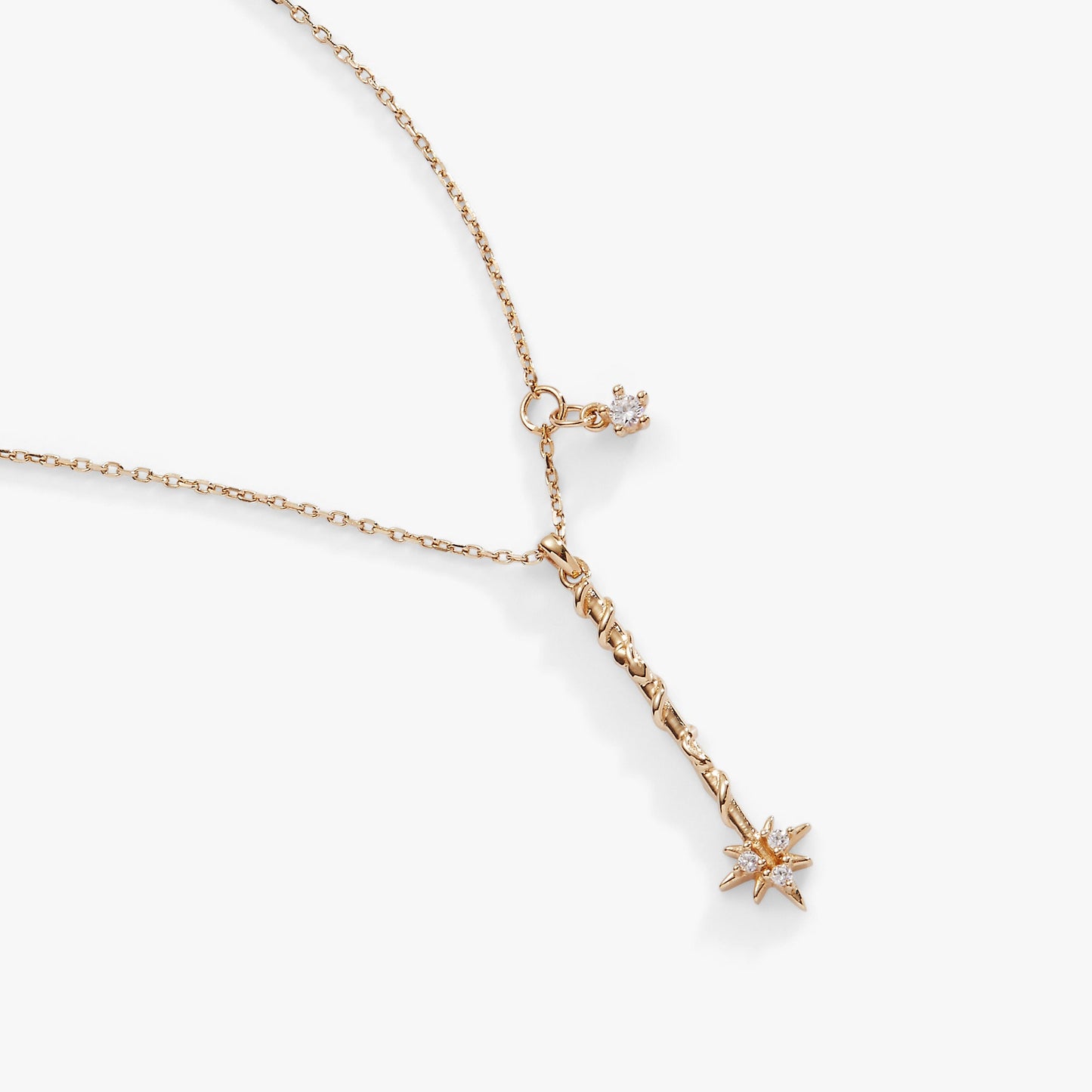 Harry Potter Hermione Wand Necklace 14kt Gold Over Sterling Silver