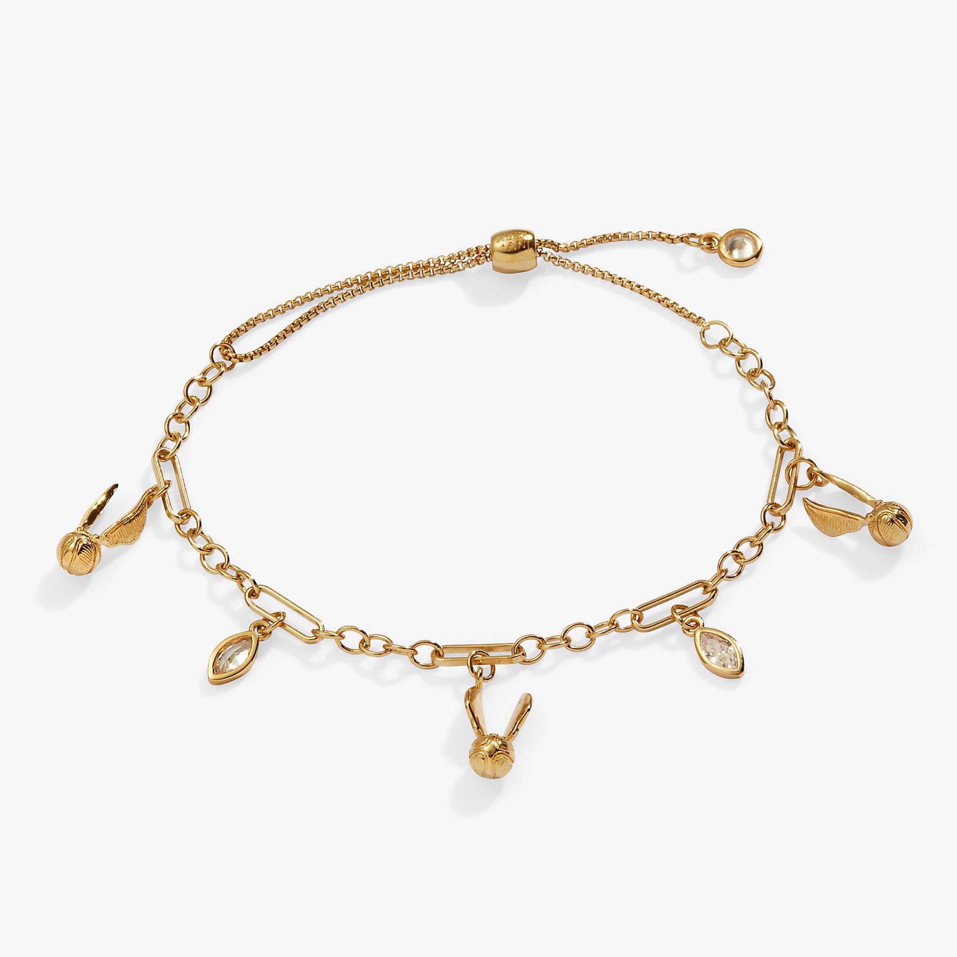 Harry Potter Golden Snitch Bracelet 14kt Gold Over Sterling Silver
