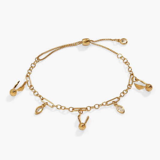 Harry Potter Golden Snitch Bracelet 14kt Gold Over Sterling Silver