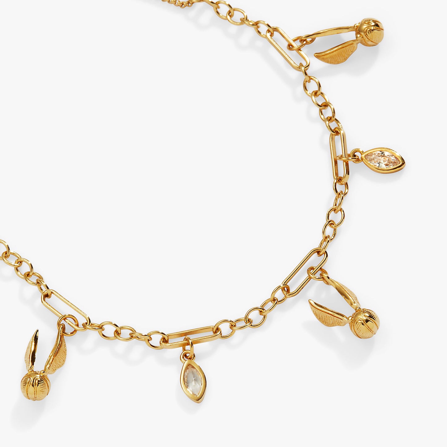Harry Potter Golden Snitch Bracelet 14kt Gold Over Sterling Silver
