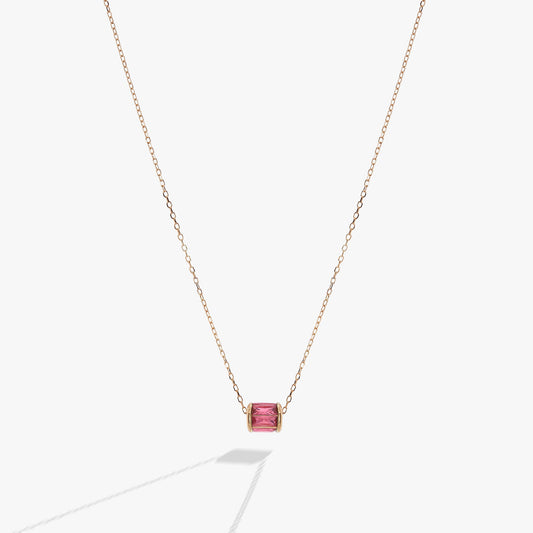 October Birthstone Precious Pendant Necklace 14kt Gold Over Sterling Silver