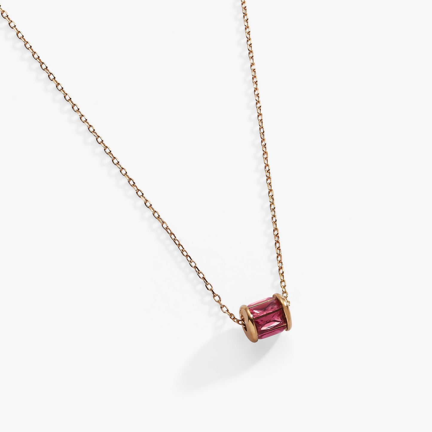 October Birthstone Precious Pendant Necklace 14kt Gold Over Sterling Silver