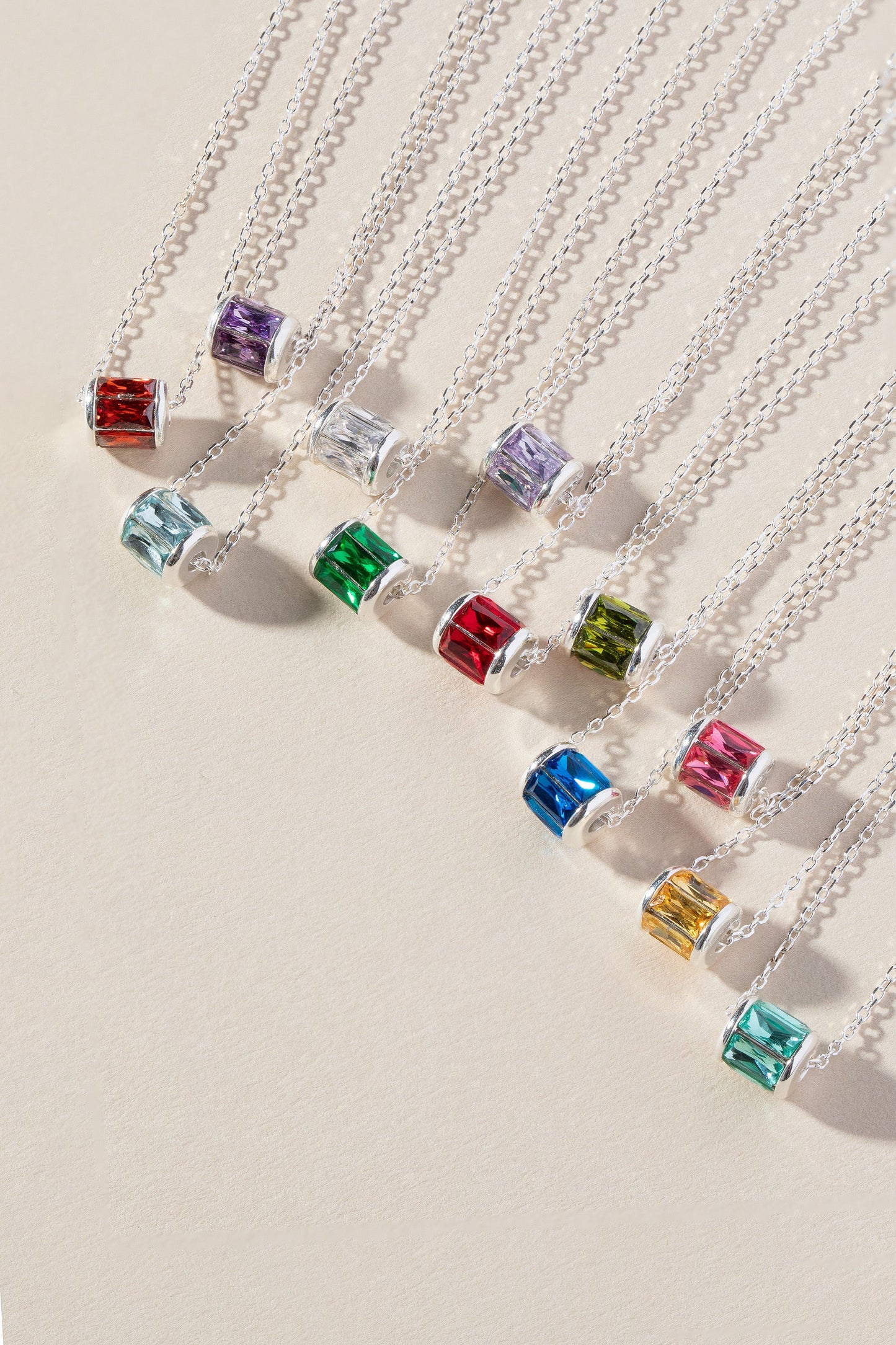 October Birthstone Precious Pendant Necklace 14kt Gold Over Sterling Silver