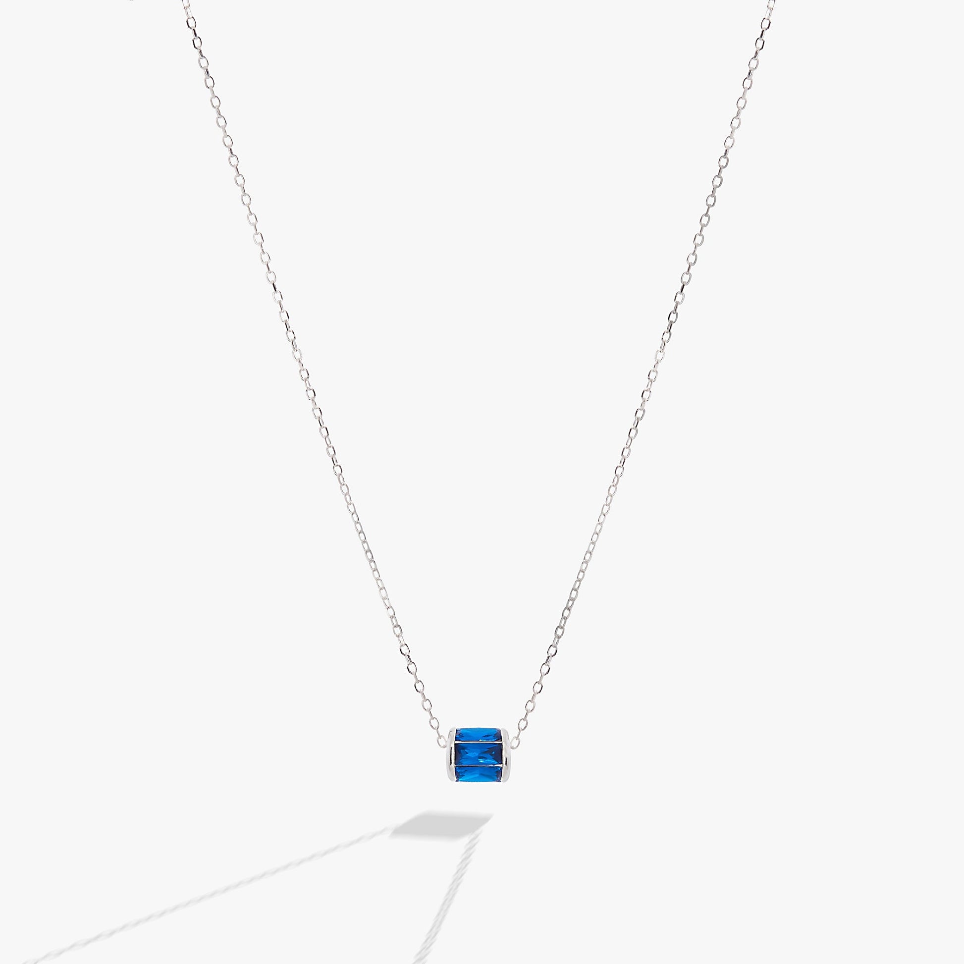 September Birthstone Precious Pendant Necklace 14kt Gold Over Sterling Silver