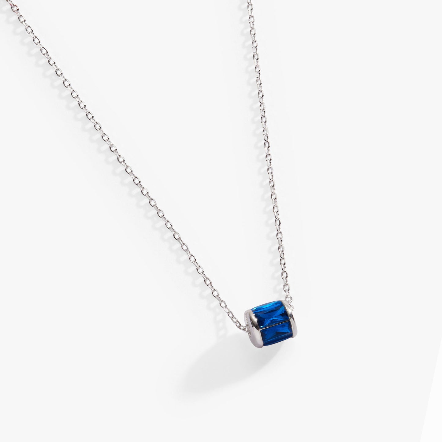 September Birthstone Precious Pendant Necklace 14kt Gold Over Sterling Silver