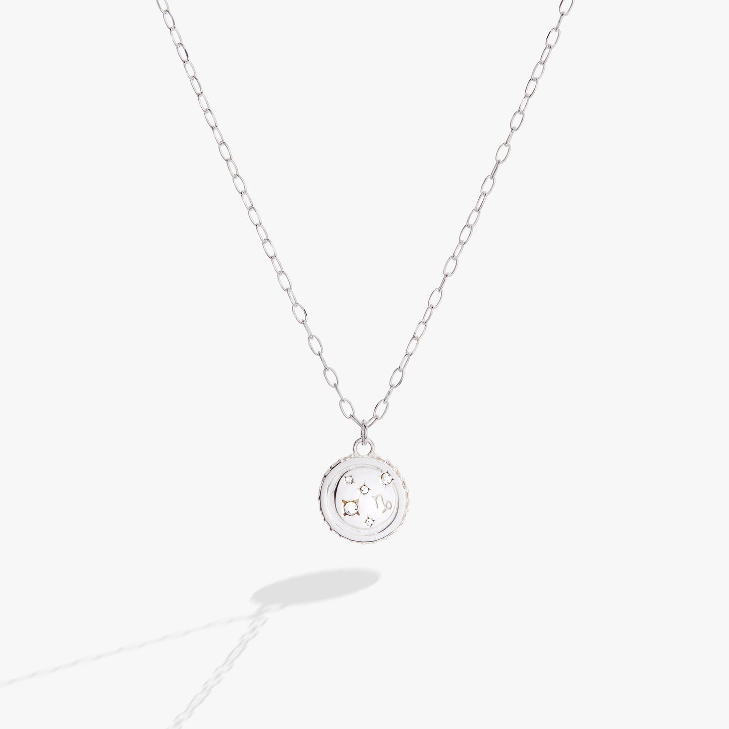 Capricorn Zodiac Precious Necklace Sterling Silver