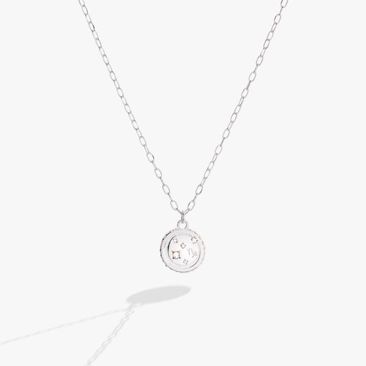 Capricorn Zodiac Precious Necklace Sterling Silver