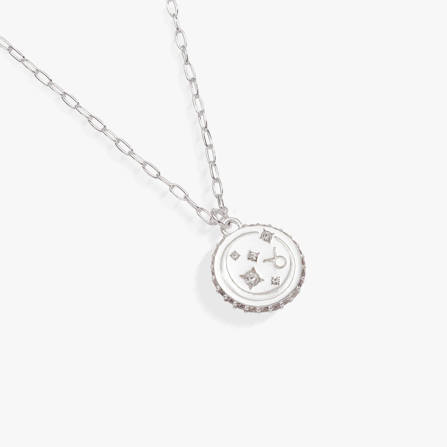 Taurus Zodiac Precious Necklace Sterling Silver