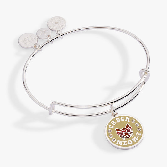 Check Meow-T Charm Bangle Silver