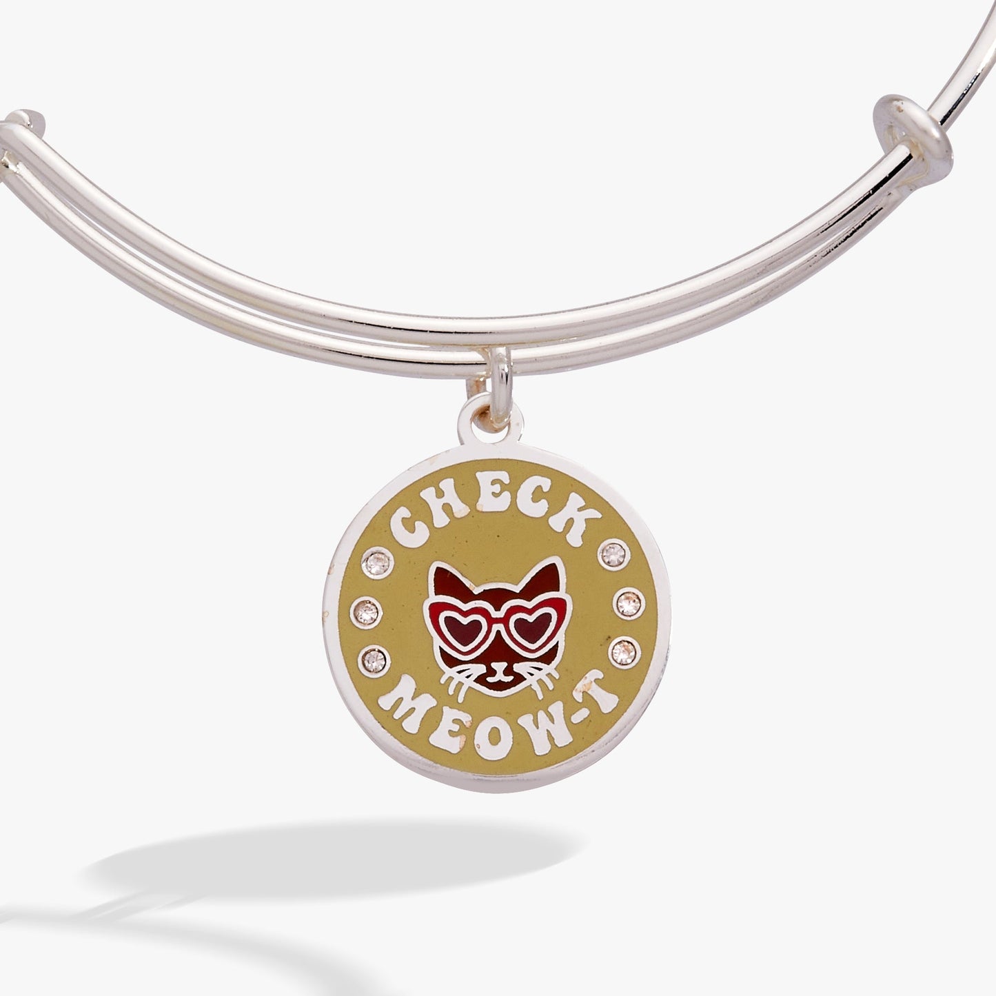 Check Meow-T Charm Bangle Silver