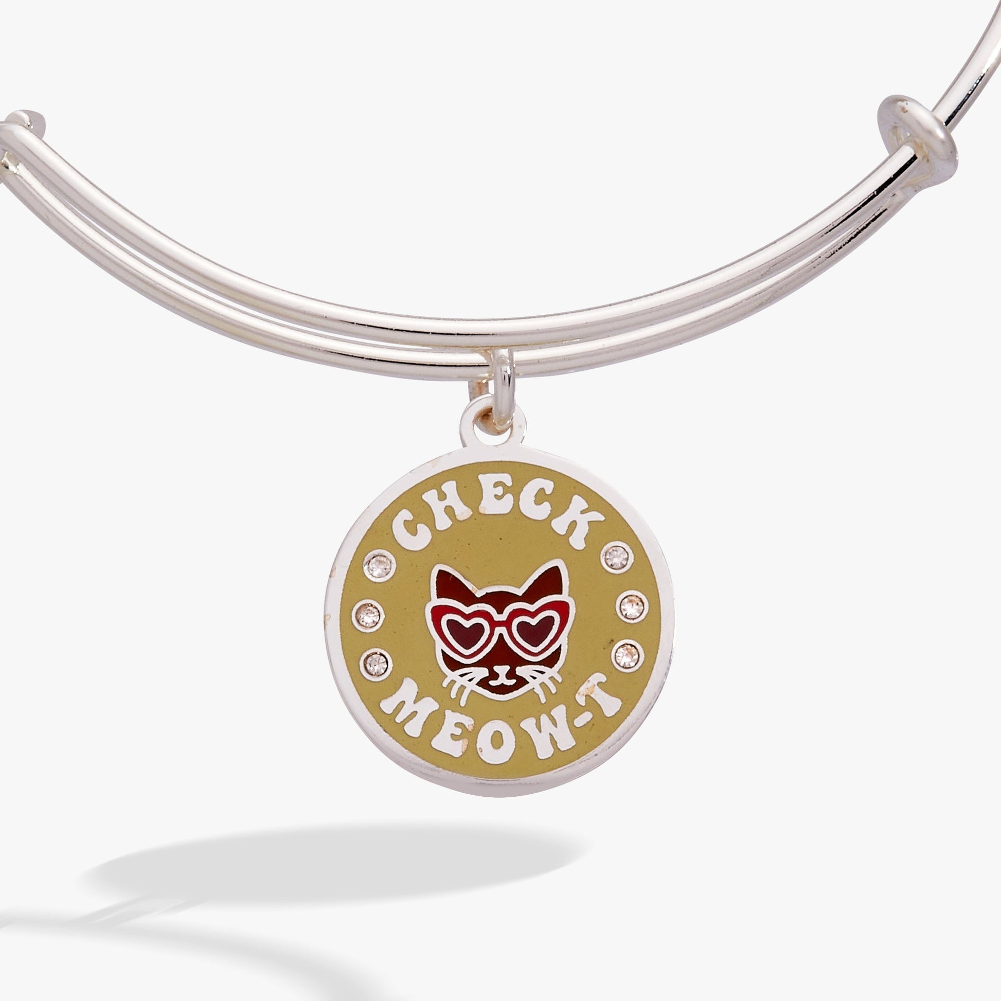 Check Meow-T Charm Bangle Silver