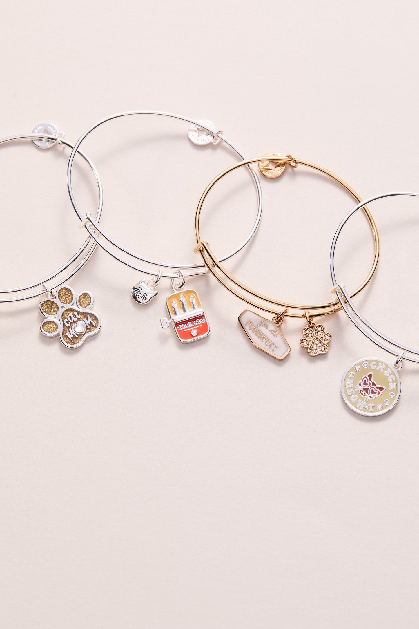 Check Meow-T Charm Bangle Silver