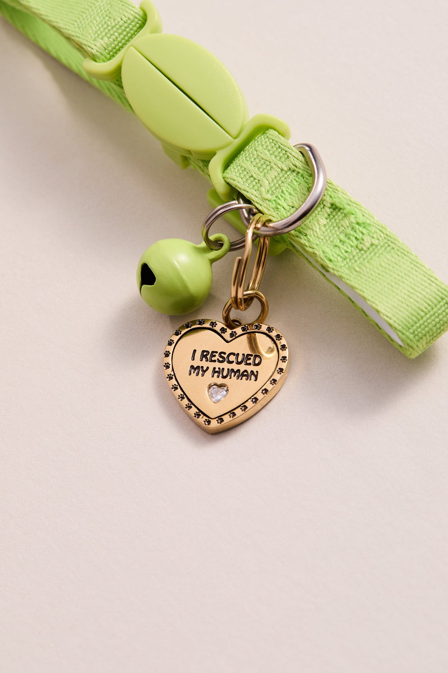 I Love My Cat Bangle & Charm, Set of 2 Gold