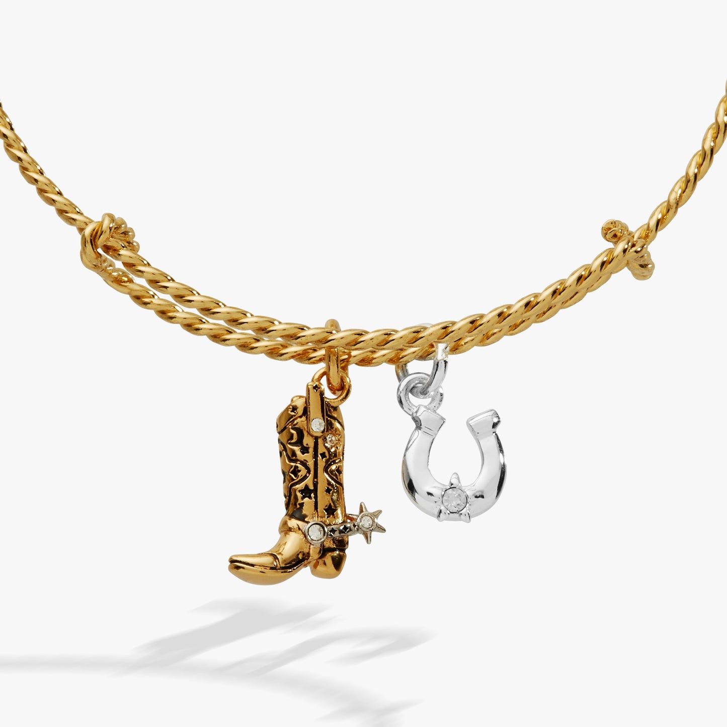Cosmic Cowgirl Duo Charm Bangle Two Tone