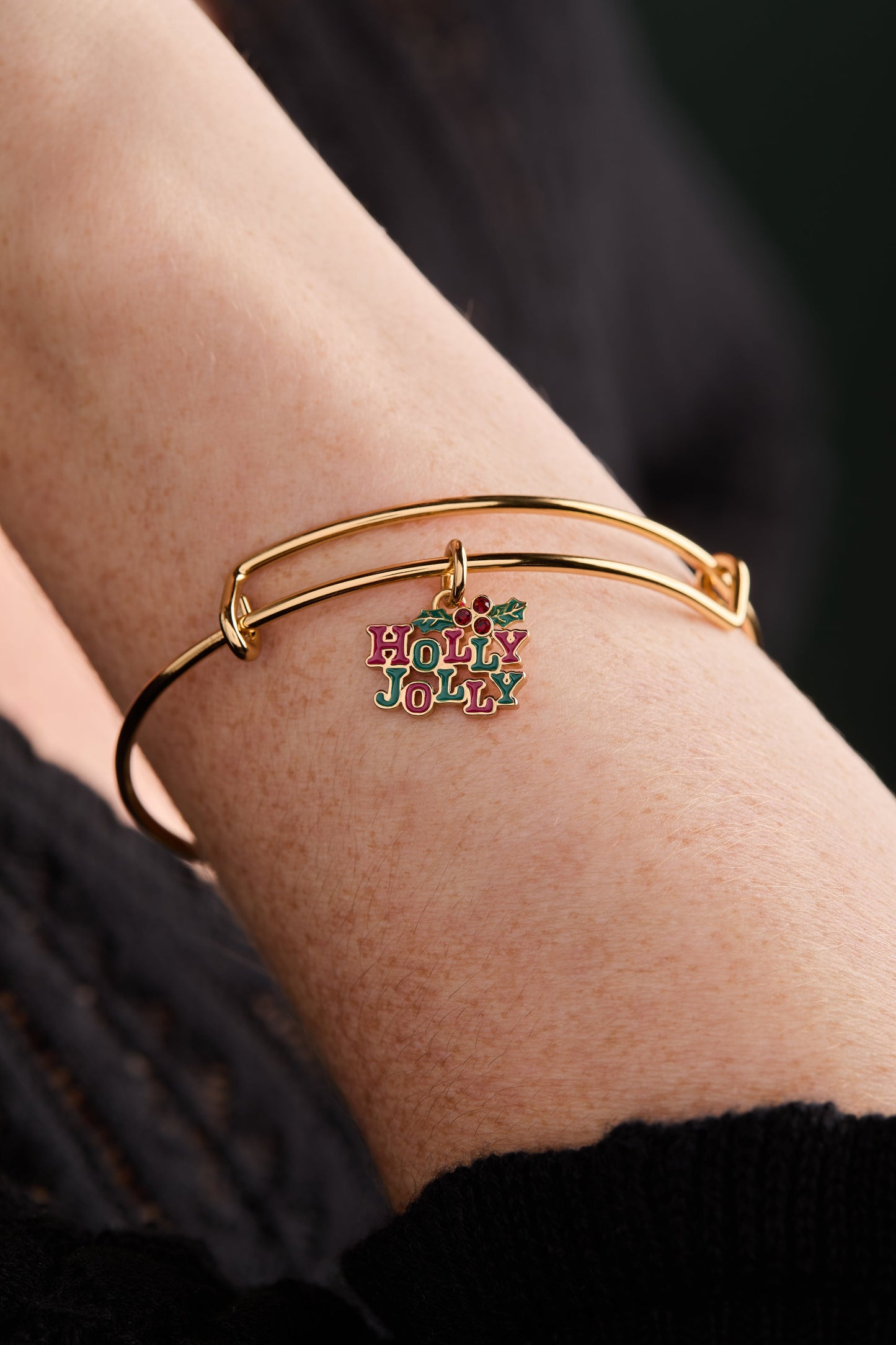 Holly Bangle Gold