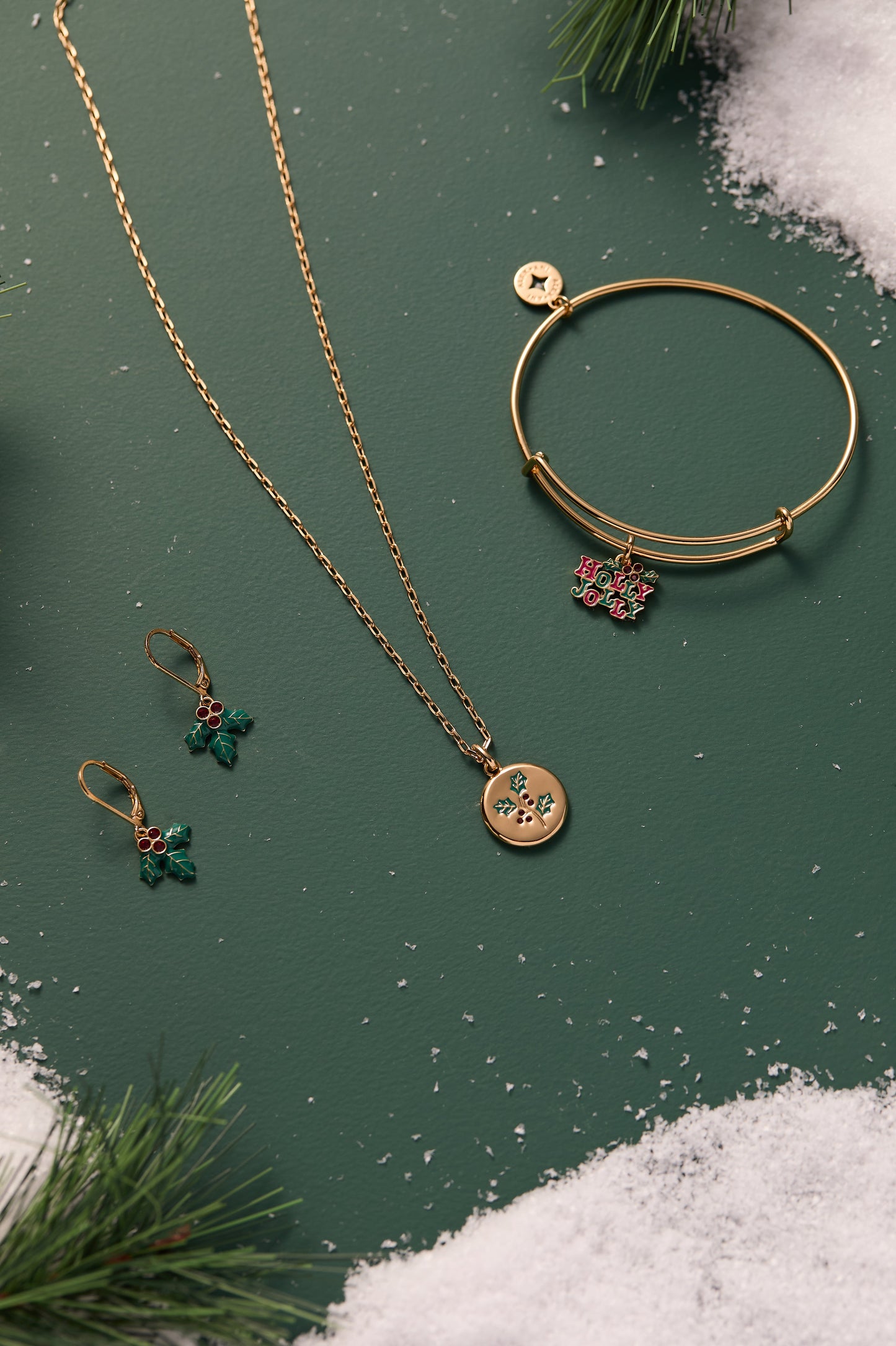 Holly Bangle Gold