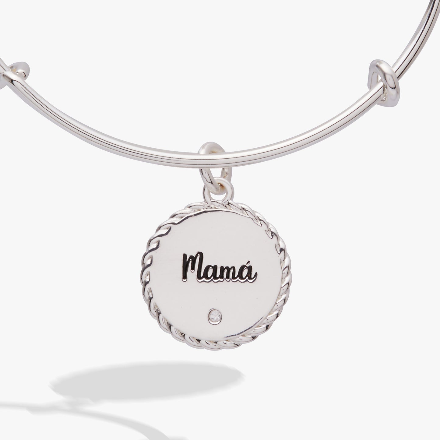 Mamá Charm Bangle Silver