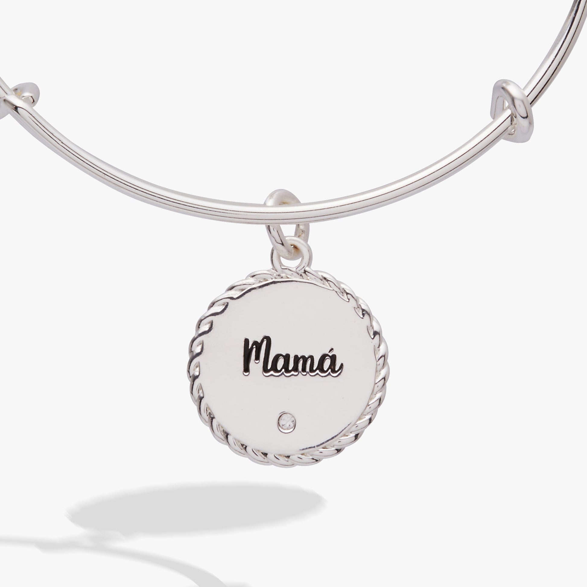 Mamá Charm Bangle Silver