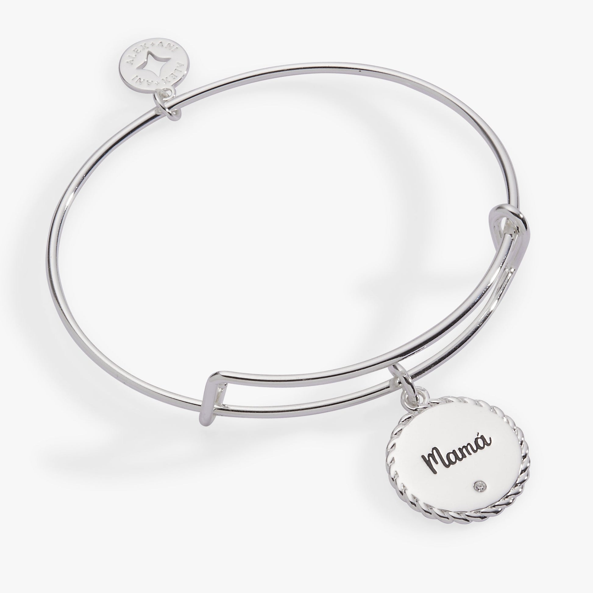 Mamá Charm Bangle Silver