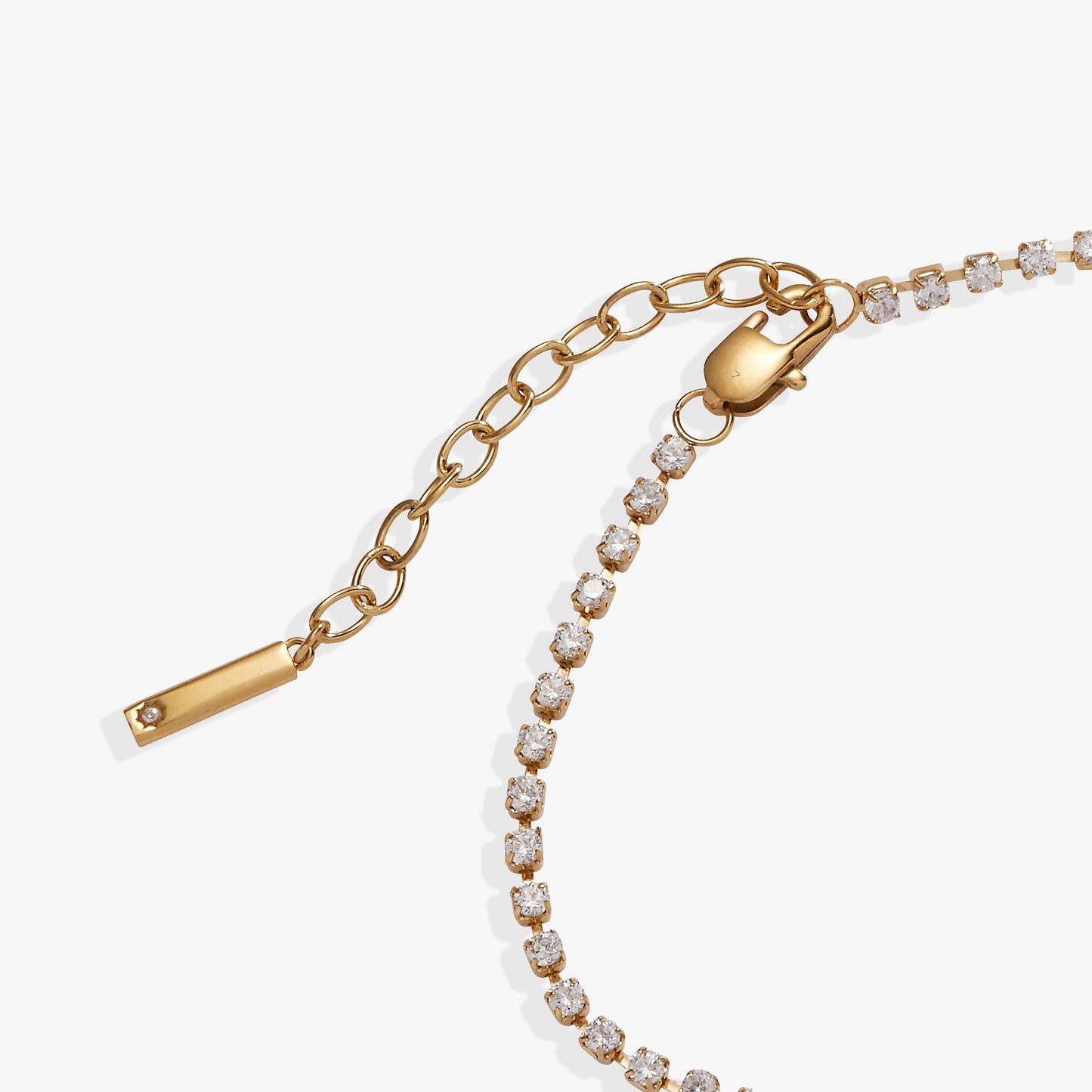 “Mama” Tennis Bracelet Stainless Steel Gold