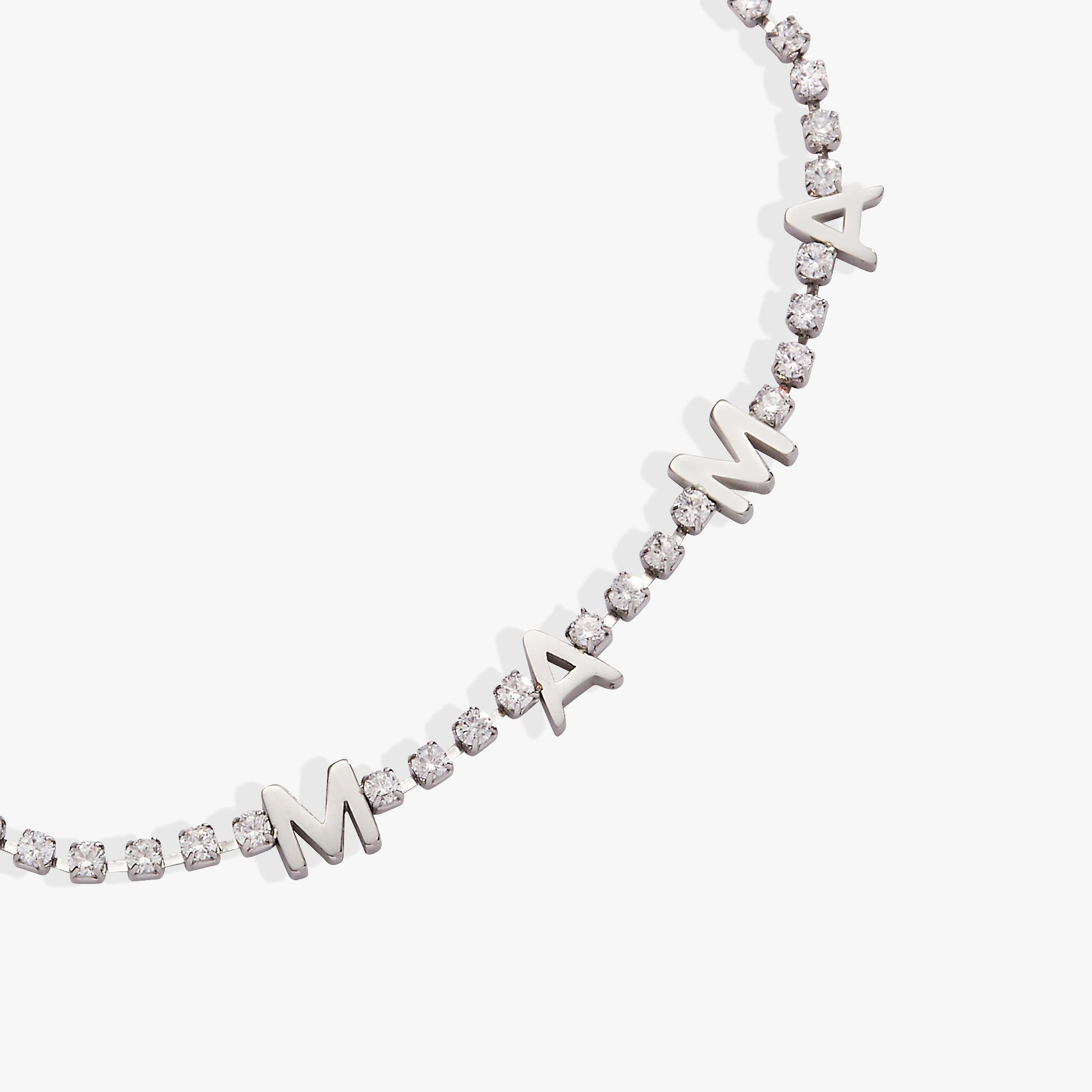 “Mama” Tennis Bracelet Stainless Steel Gold