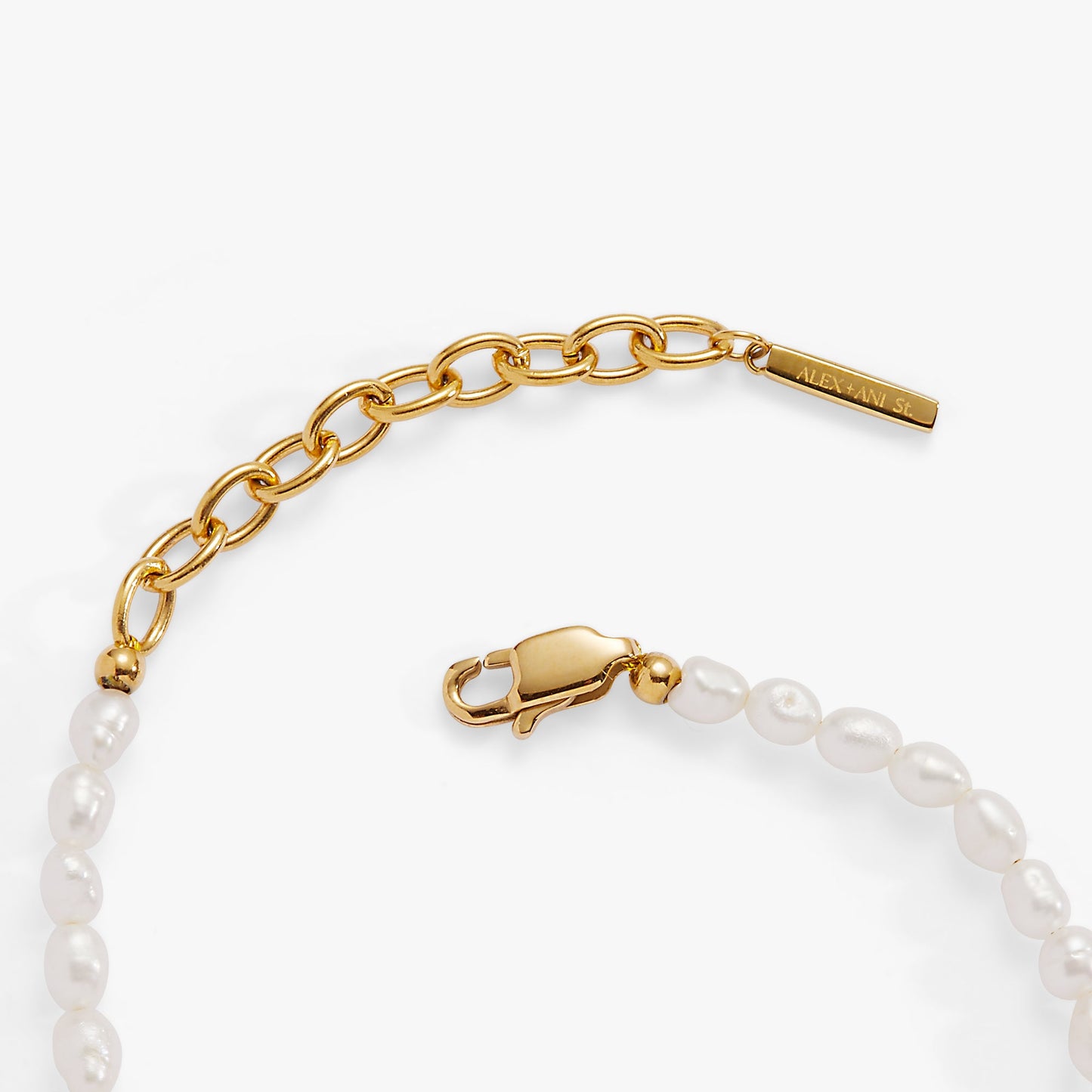Freshwater Pearl Bracelet Stainless Steel Gold