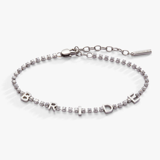 Bride Tennis Chain Bracelet Stainless Steel Silver