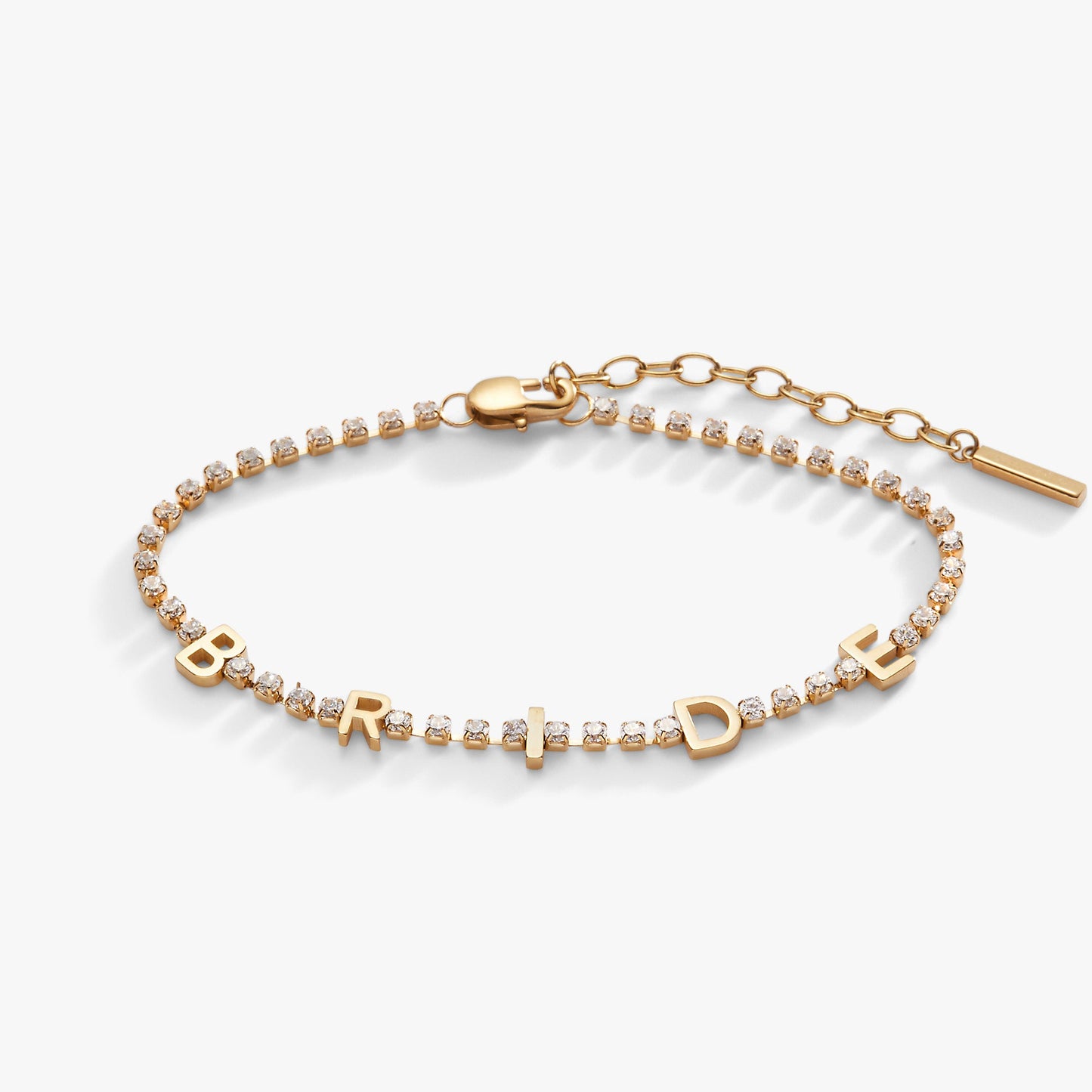 Bride Tennis Chain Bracelet Stainless Steel Silver
