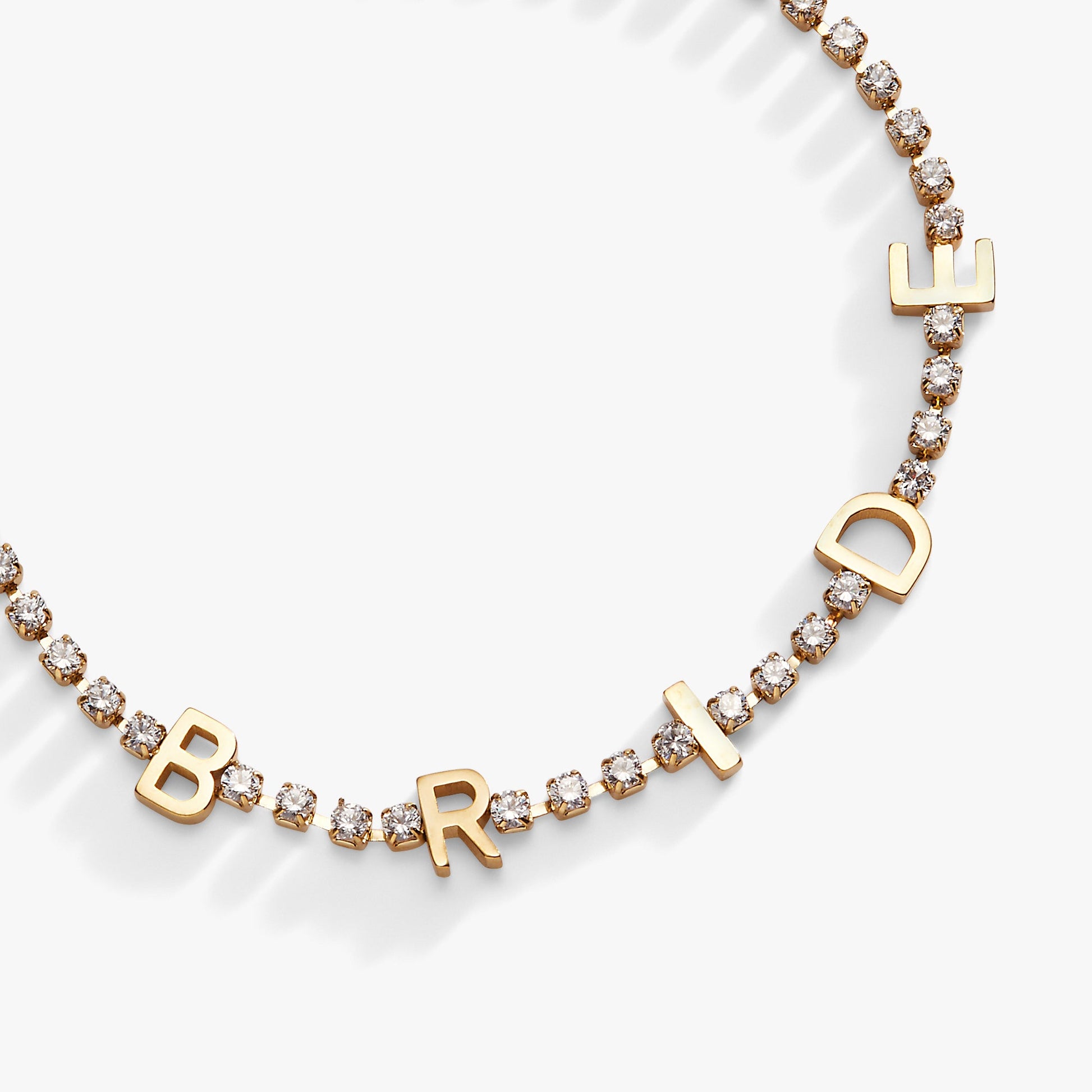 Bride Tennis Chain Bracelet Stainless Steel Silver