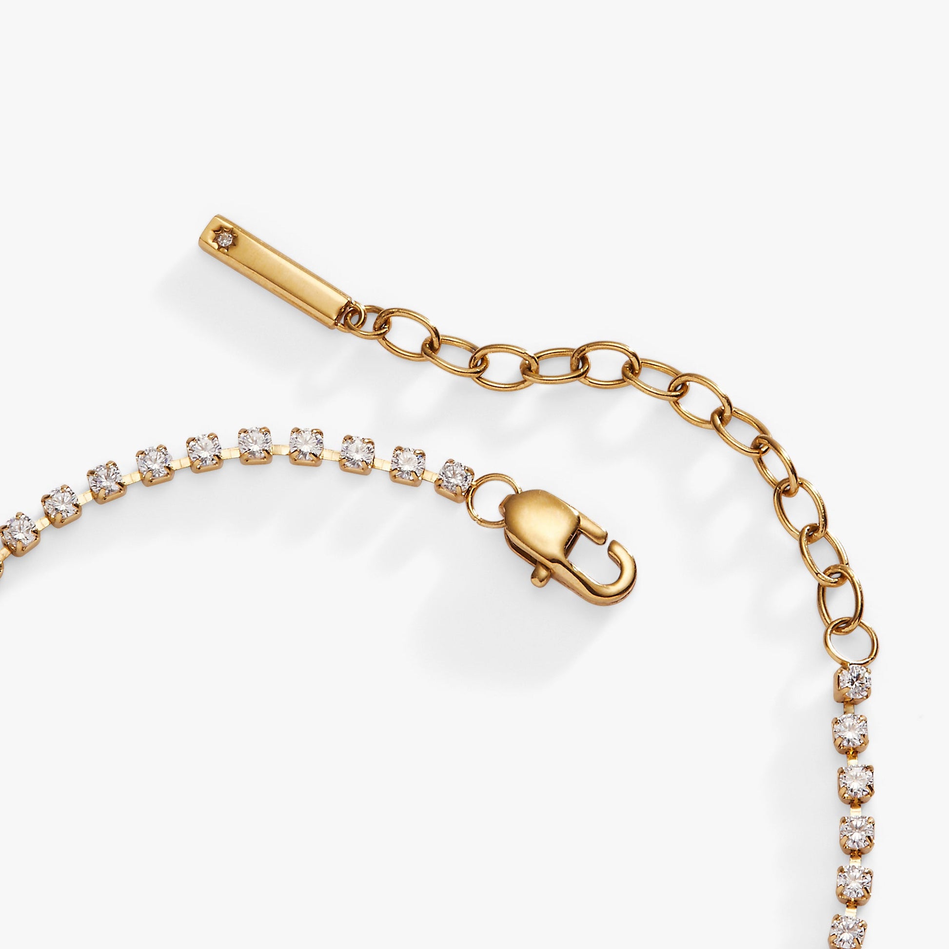 Bride Tennis Chain Bracelet Stainless Steel Silver