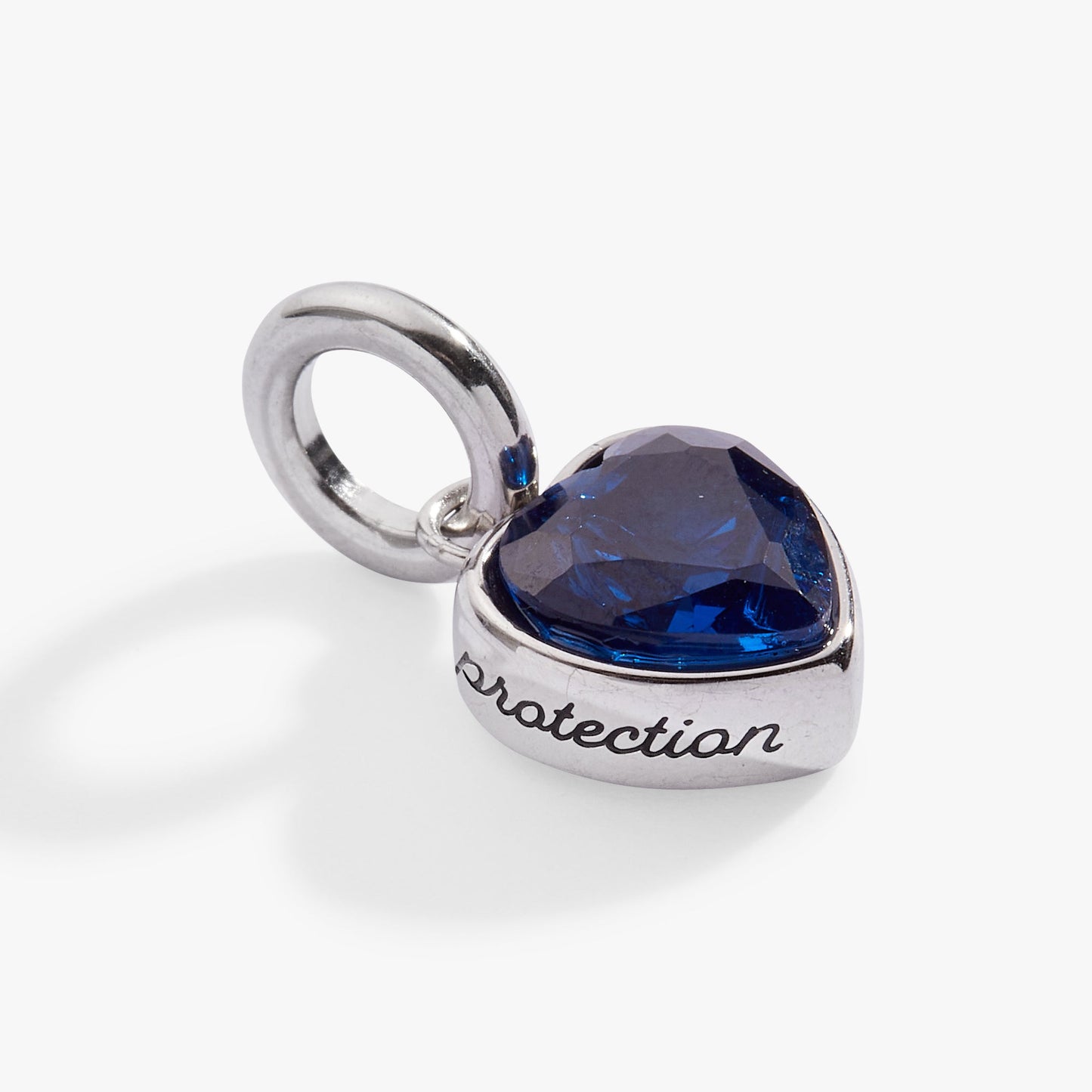 Protection' Heart Birthstone Charm-SEPTEMBER Stainless Steel Gold