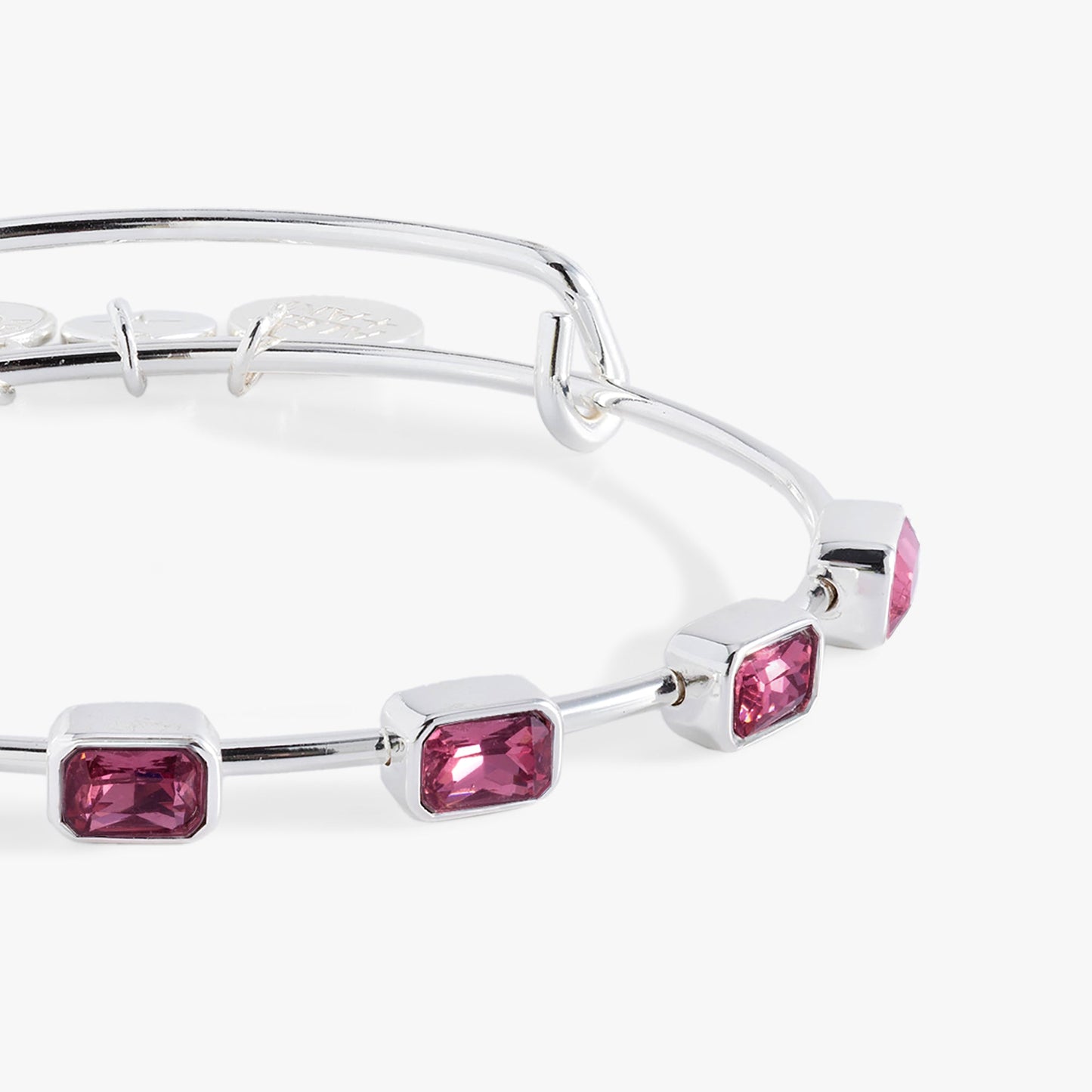 October Birthstone Emerald Cut Bangle Gold