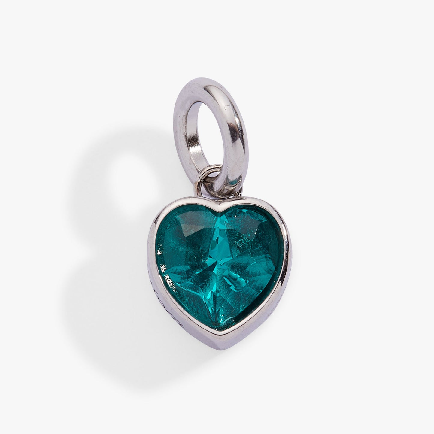 Wisdom' Heart Birthstone Charm-DECEMBER Stainless Steel Gold