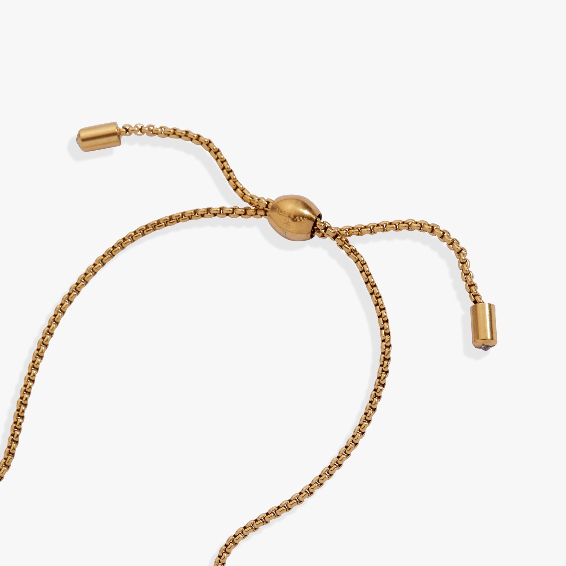 Birthstone Pave Bolo - December Stainless Steel Gold