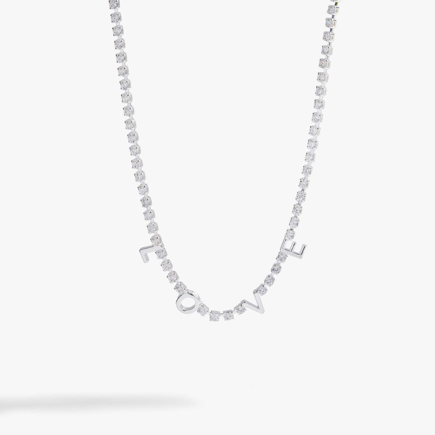 Love Tennis Necklace Gold