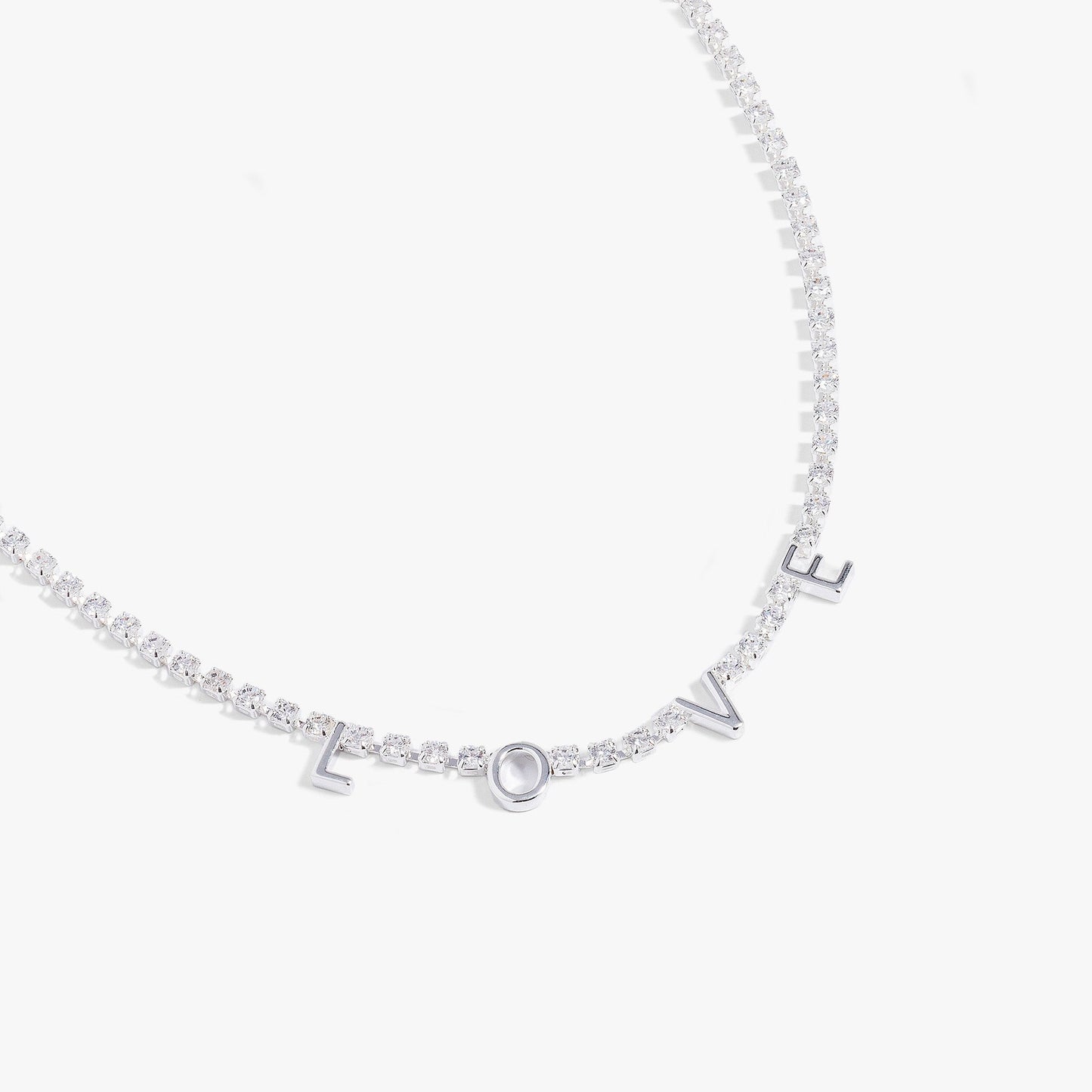Love Tennis Necklace Gold